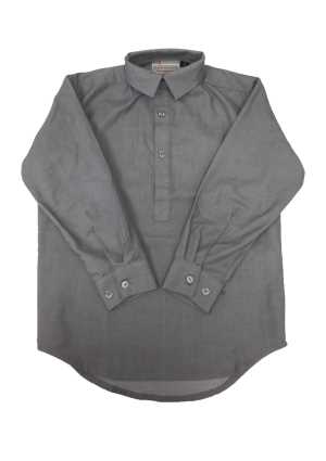 Boys School Long Sleeve Shirt Grey